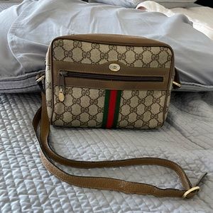 Authentic vintage brown Ophidia crossbody bag